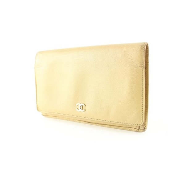 Chanel Beige CC Long Bifold Flap Wallet 2C512S - Picture 2 of 12